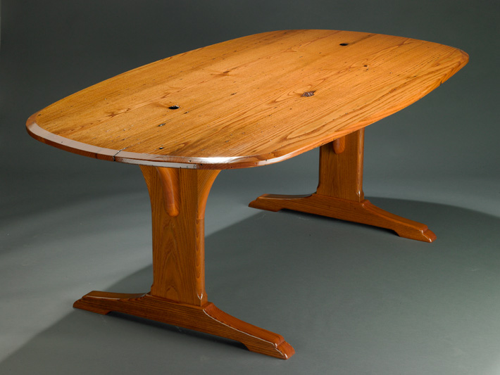 Conference table, American chestnut